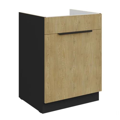 Apatinė spintelė 60 cm, kriauklė, stalčius, Cremona 60 ZL 1S BB