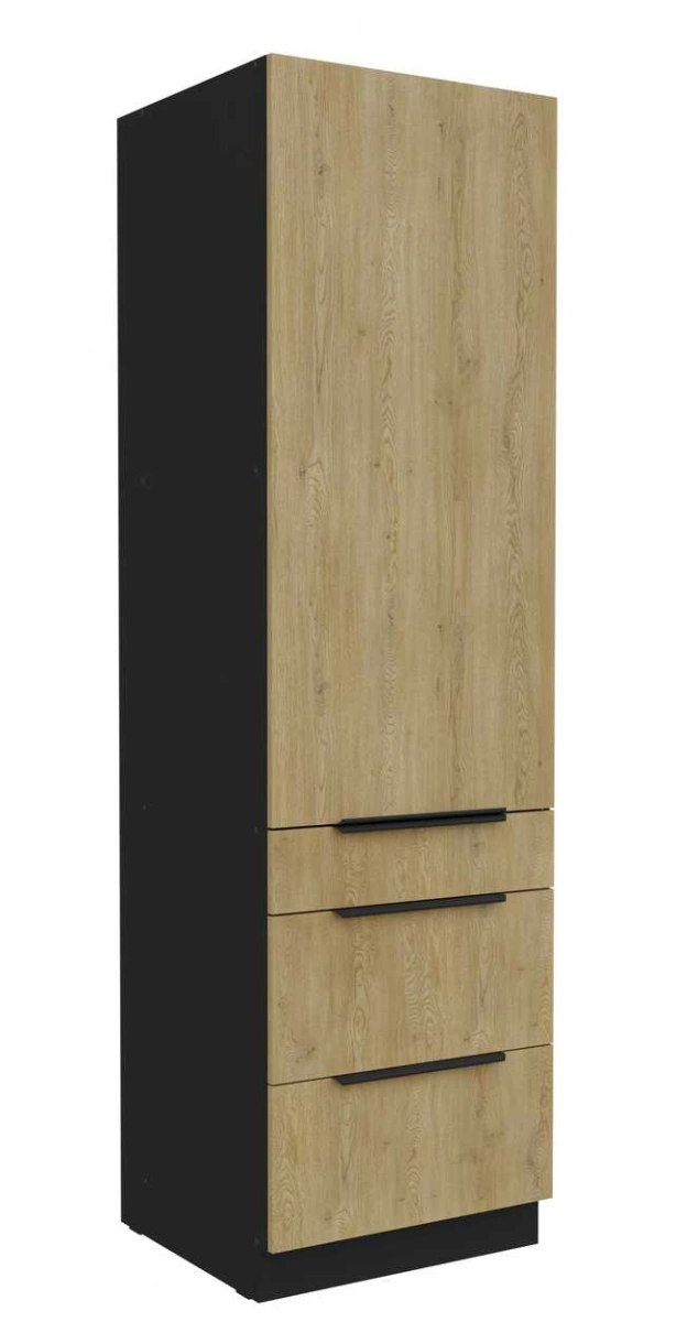 Sandėliukas 60 cm su stalčiais Cremona 60 DKS-210 3S 1F