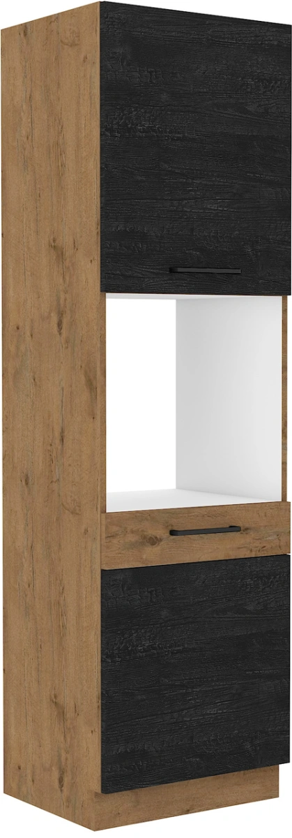 60 cm koloninė spintelė, 60 cm orkaitė, DP-210 2F Vigo Dark