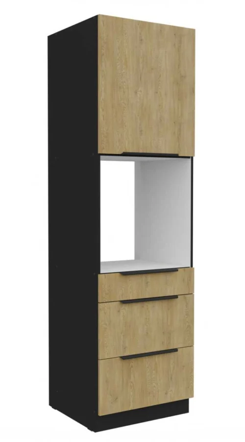 60 cm koloninė spintelė orkaitei su stalčiais Cremona 60 DPS-210 3S 1F