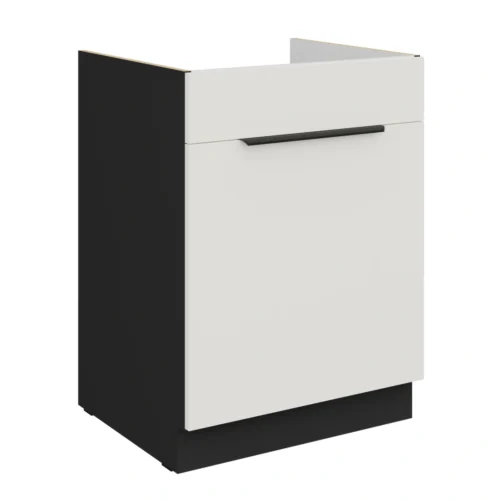 Apatinė spintelė 60 cm, kriauklė, stalčius, Aria 60 ZL 1S BB PREMIUM BOX, cokolis