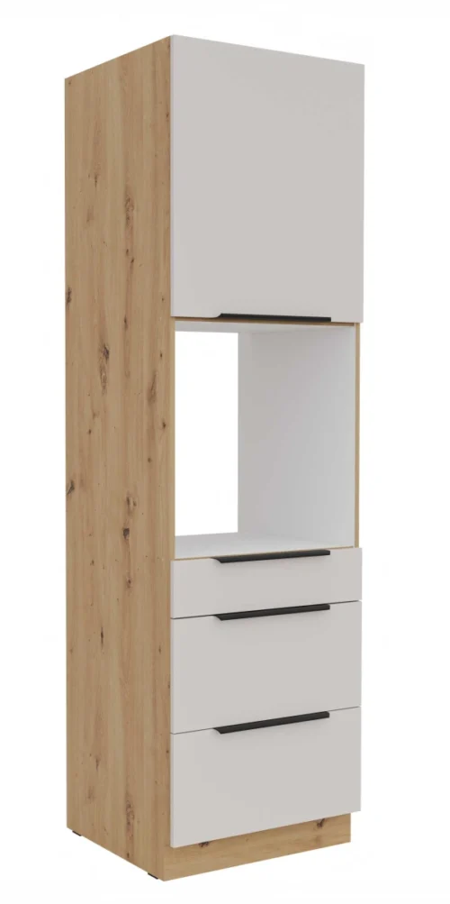 60 cm koloninė spintelė orkaitei su stalčiais Solea 60 DPS-210 3S 1F