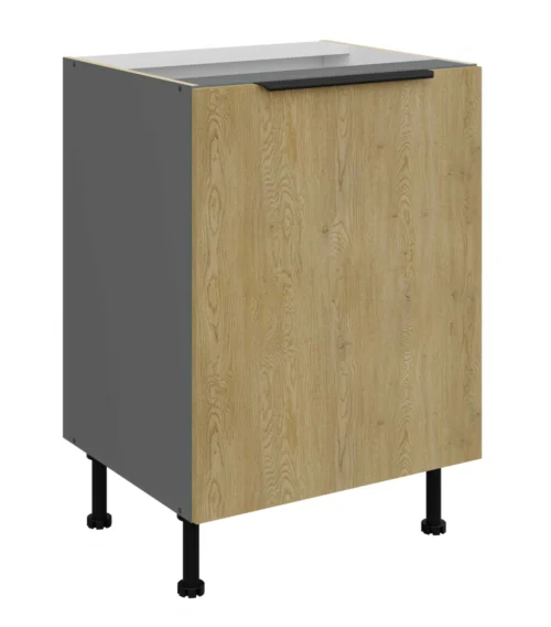 Apatinė spintelė 60 cm Cremona antracito spalvos 60 D 1F BB