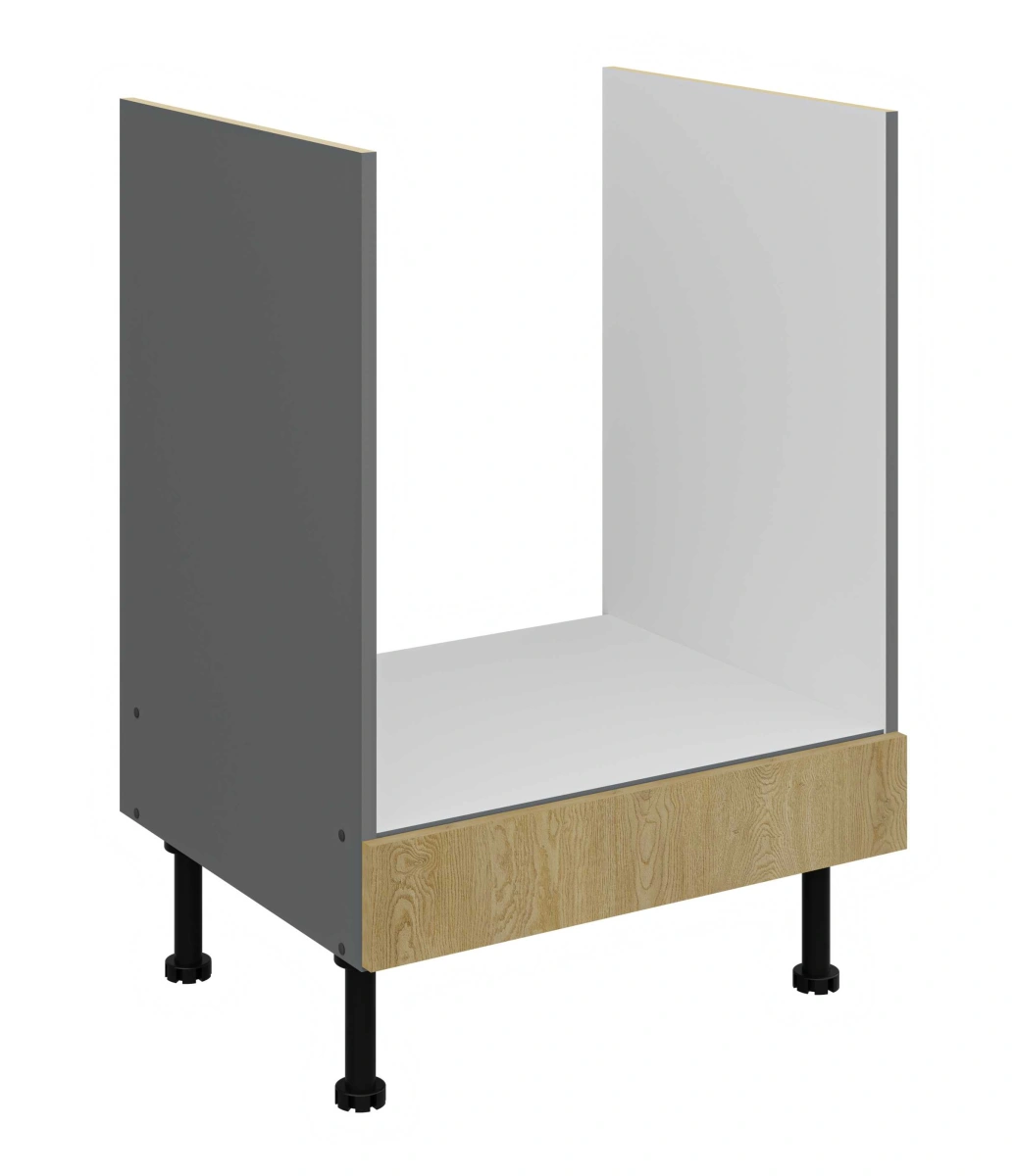 Apatinė spintelė 60 cm, skirta „Cremona Anthracite 60 D“ dujinei BB orkaitei