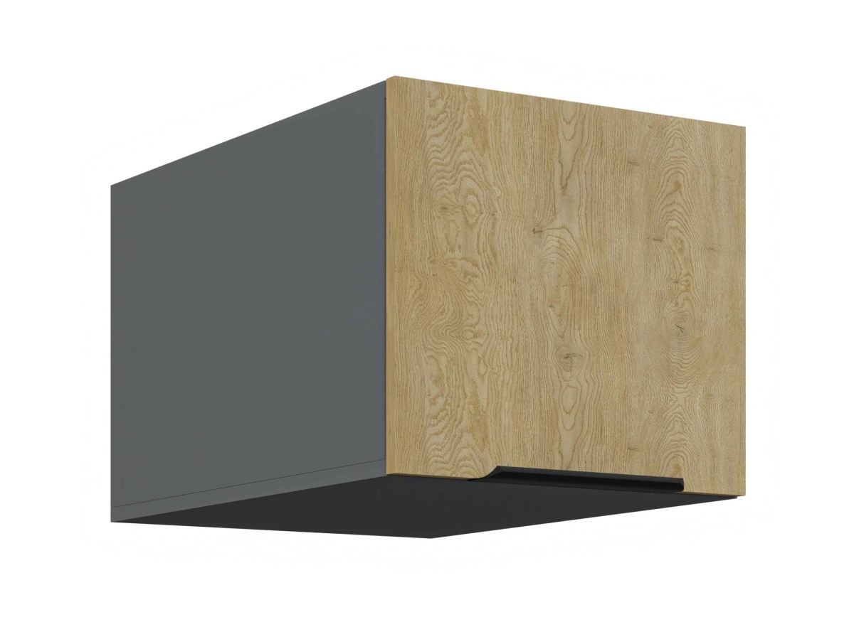 Žema gili viršutinė spintelė 40 cm Cremona antracito spalvos 40 NAGU-36 1F