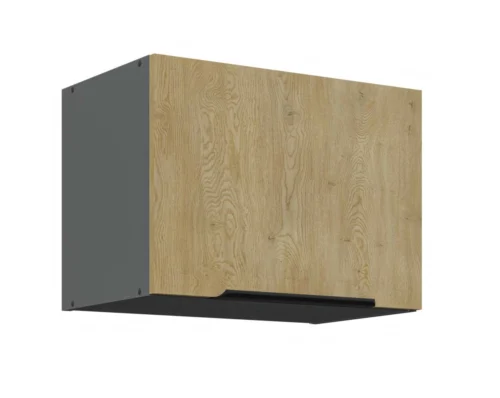 Viršutinė spintelė su gaubtu 50 cm Cremona antracito spalvos 50 GU-36 1F