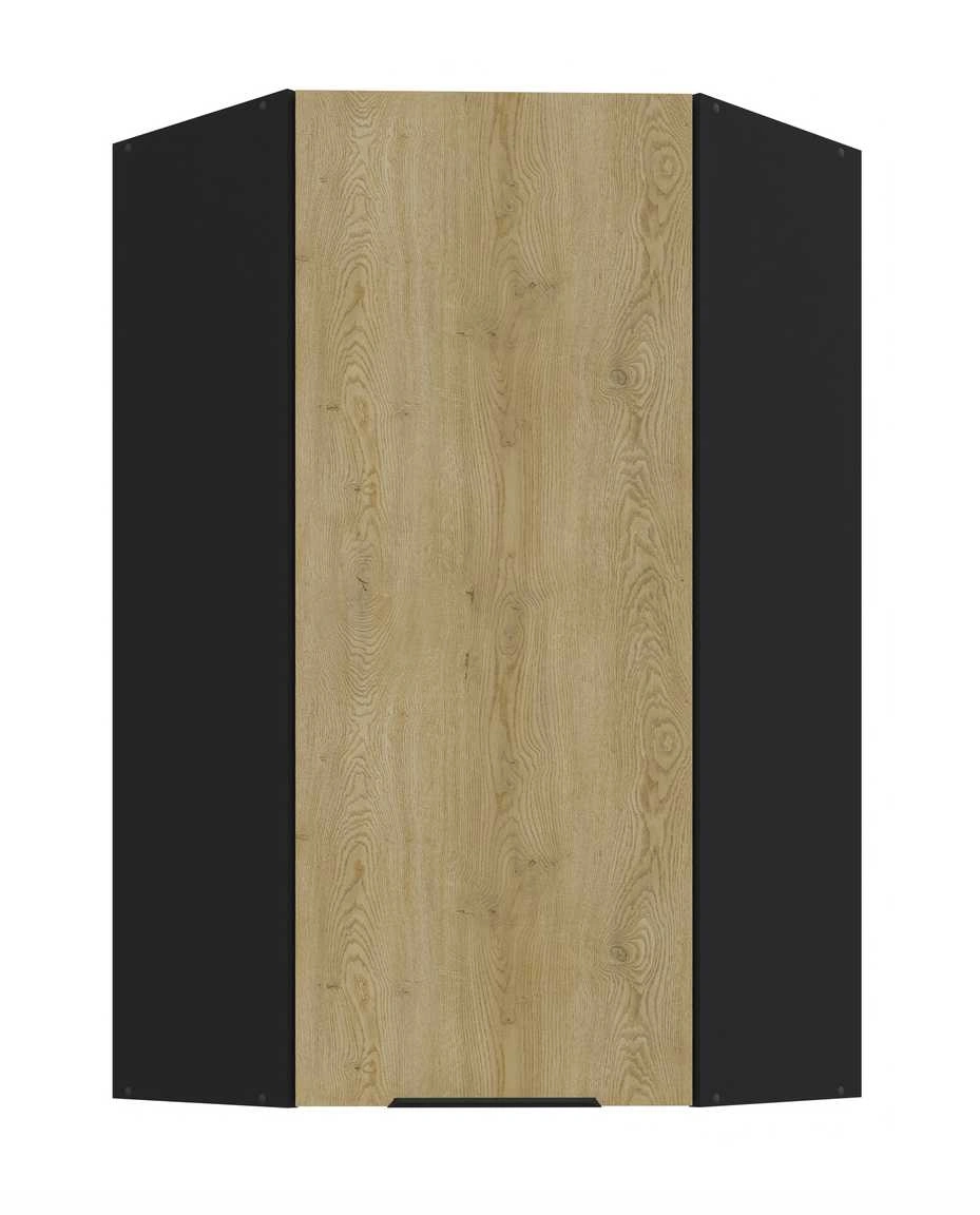 Viršutinė kampinė spintelė 60/60 cm Cremona 60x60 GN-108 45 laipsnių 1F