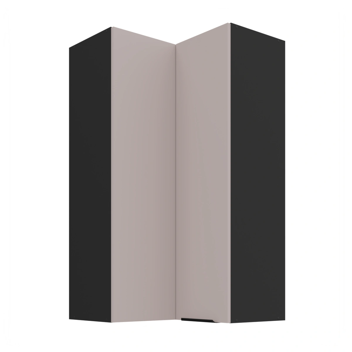 Viršutinė kampinė spintelė 60 cm Arona 58x58 GN-108 2F 90 laipsnių