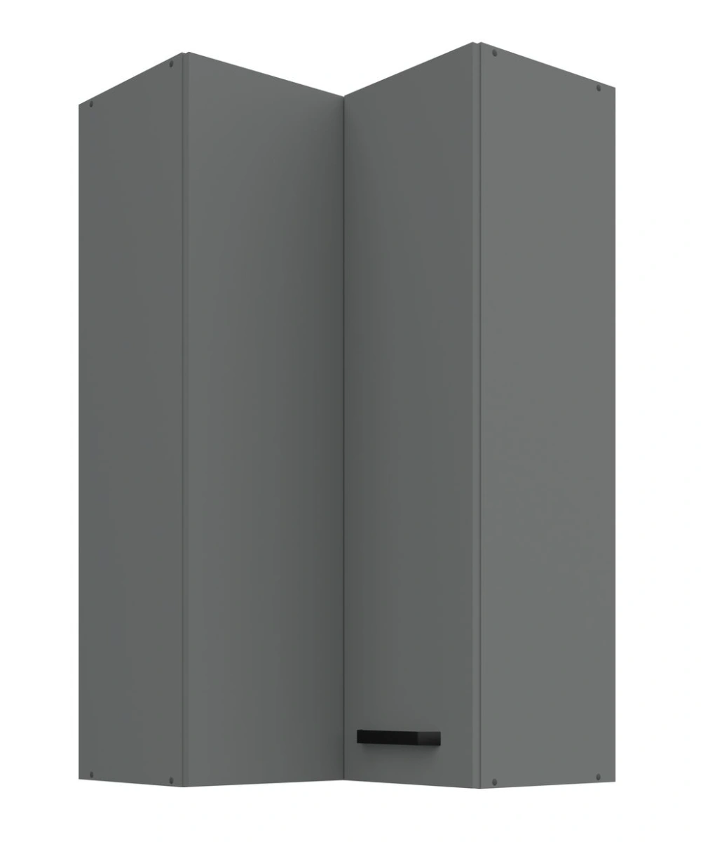 Viršutinė kampinė spintelė 60 cm Nessa 58x58 GN-108 2F 90 laipsnių