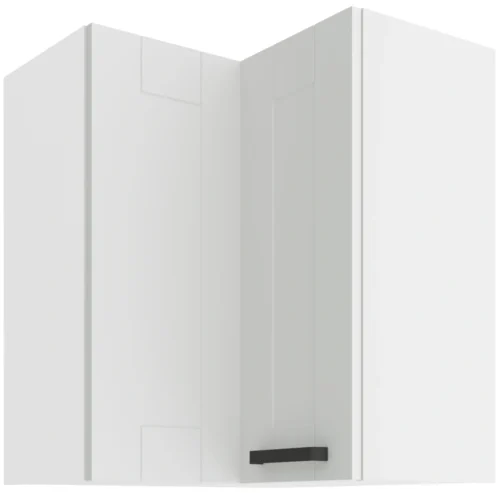 Viršutinė kampinė spintelė 60 cm Luna balta 60×60 GN-72 2F 90 laipsnių