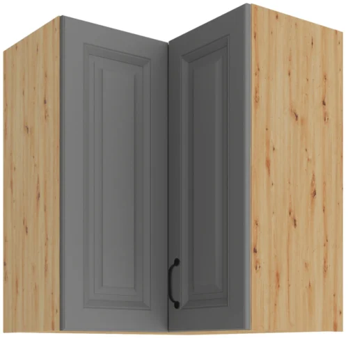 Viršutinė kampinė spintelė 60 cm Stillo artisan/dulkių pilka 60×60 GN-72 2F 90 laipsnių