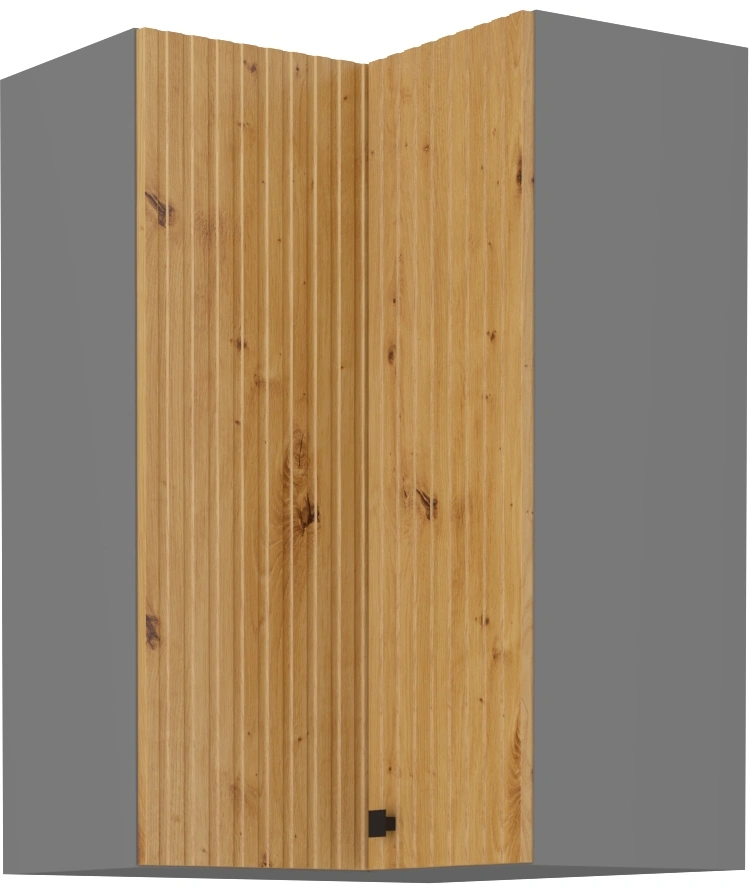 Viršutinė kampinė spintelė 60 cm Ava 58x58 GN-90 2F 90 laipsnių