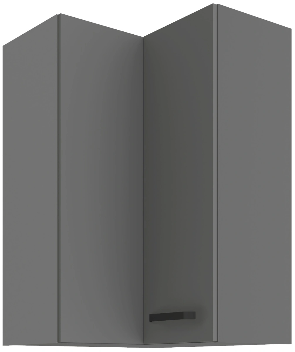 Viršutinė kampinė spintelė 60 cm Nessa 58x58 GN-90 2F 90 laipsnių