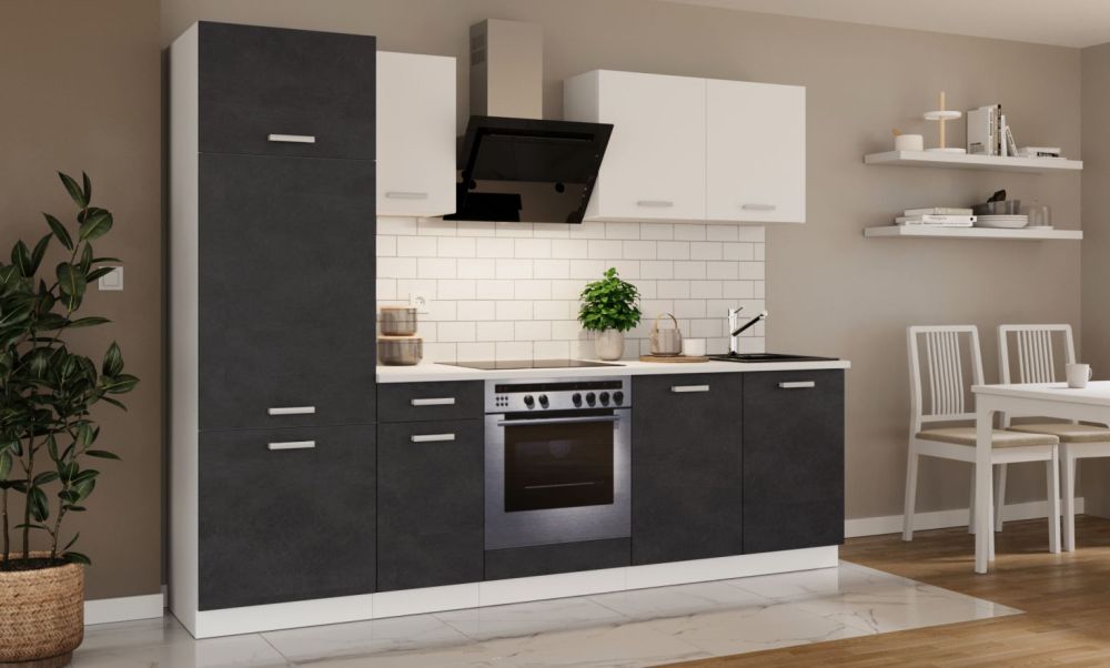 Virtuvės komplektas su stalviršiu, virtuvė 260 cm Toni matera