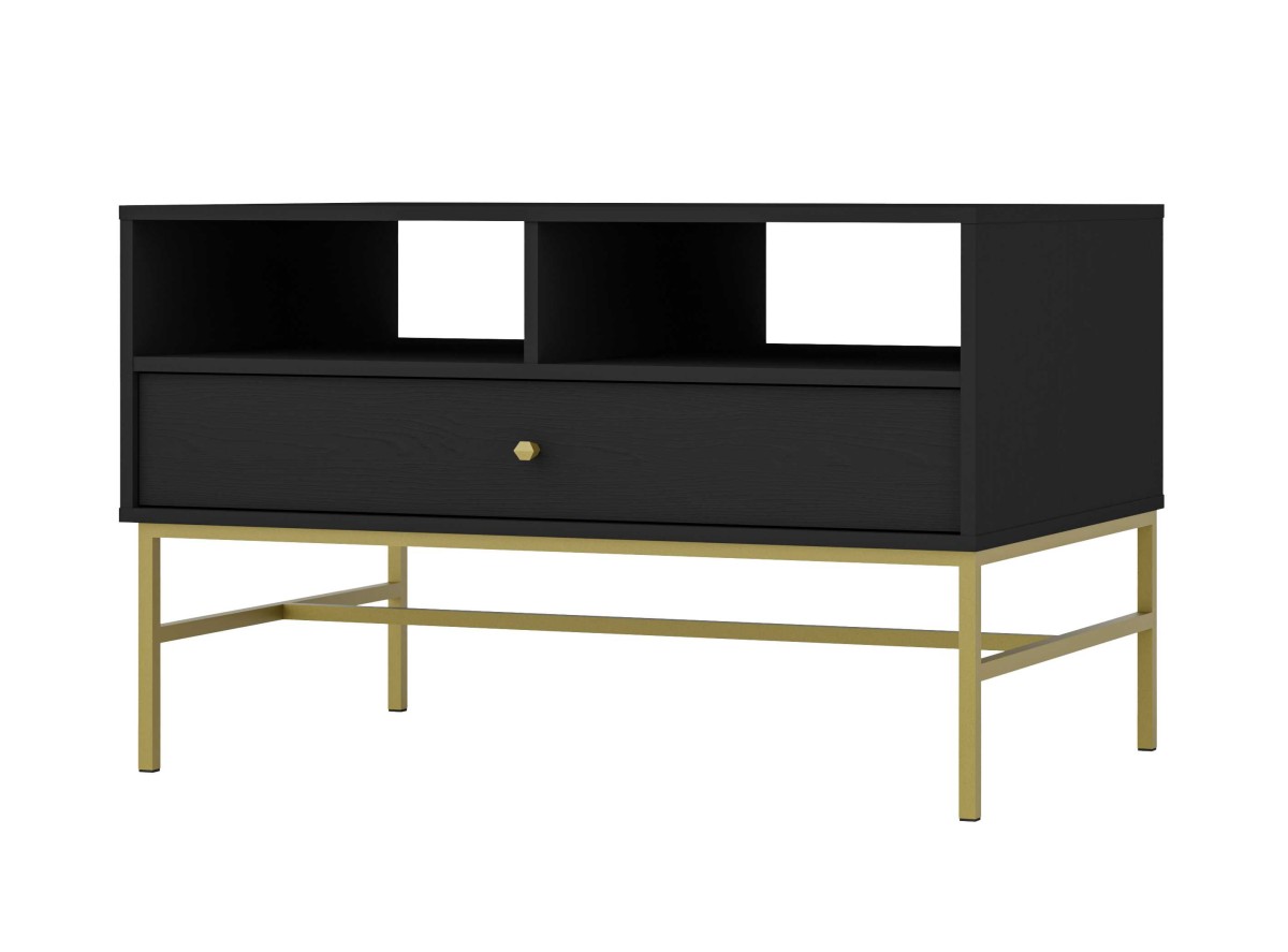 „Tokyo 1S“ kavos staliukas su stalčiumi, juodas