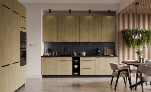 Virtuvės komplektas 300 cm + 180 cm Cremona, virtuvė 300 cm + 180 cm