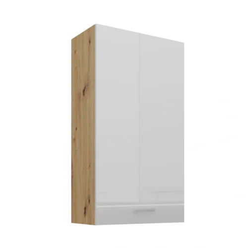 „Artisan“ viršutinė spintelė, balta, blizgi, 60 G-108 1F