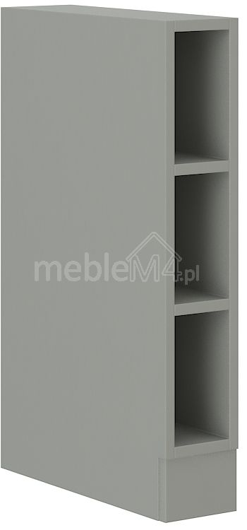 Atvira apatinė lentyna 15 cm platinos pilka 15 DOTW BB