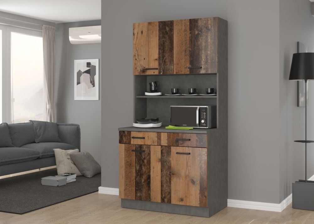 Bufeto tipo virtuvėlė Maria, 100 cm, senovinio stiliaus