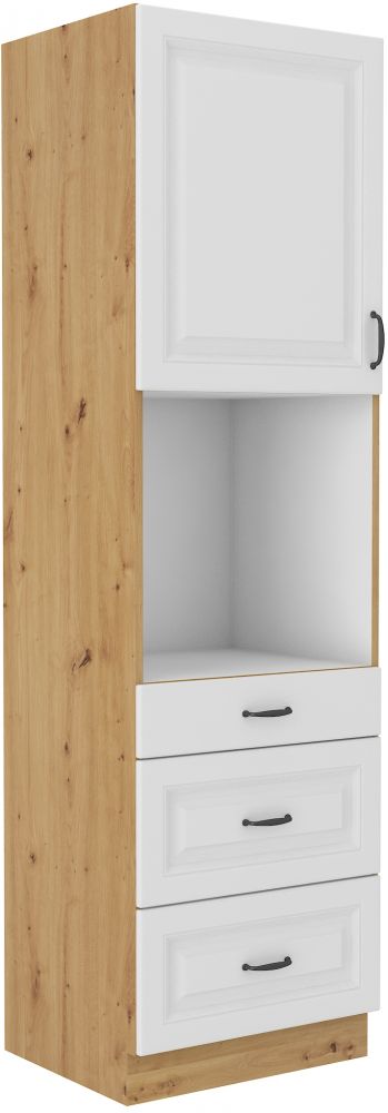 60 cm koloninė orkaitė su stalčiais Stillo artisan/balta 60 DPS-210 3S 1F