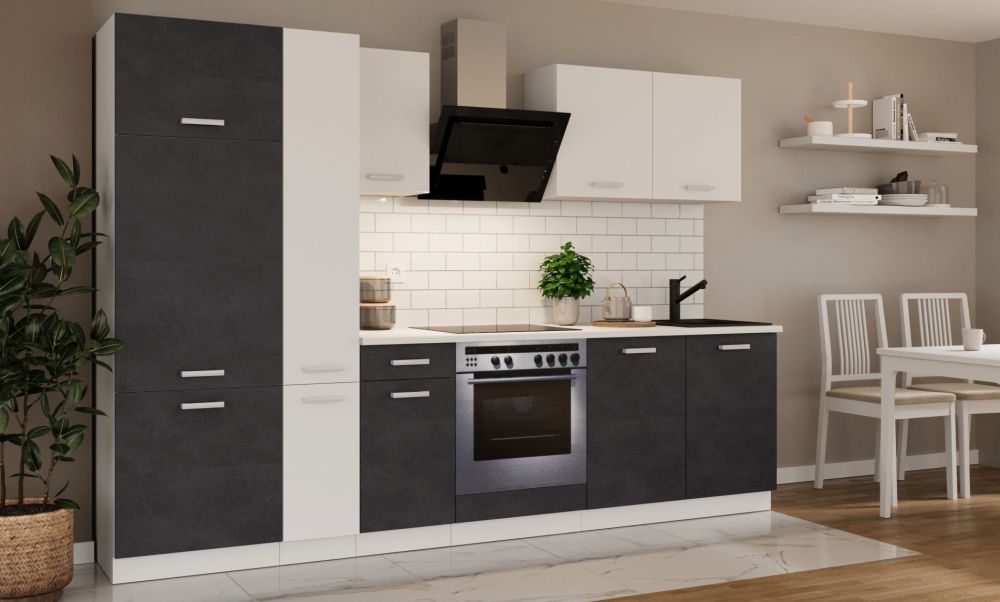 Virtuvės komplektas su stalviršiu, virtuvė 290 cm Toni matera