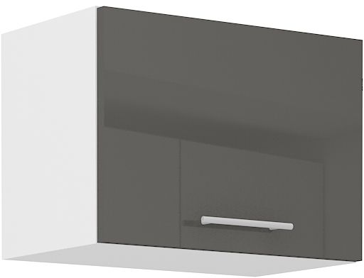 Viršutinė spintelė 50 cm su gaubtu Lara Grey 50 GU-36 1F