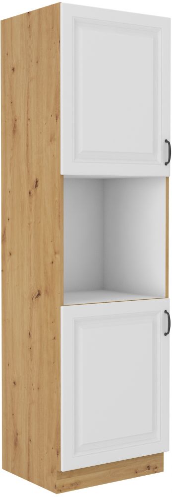 Stillo artisan/balta 60 cm orkaitės spintelė DP-210 2F