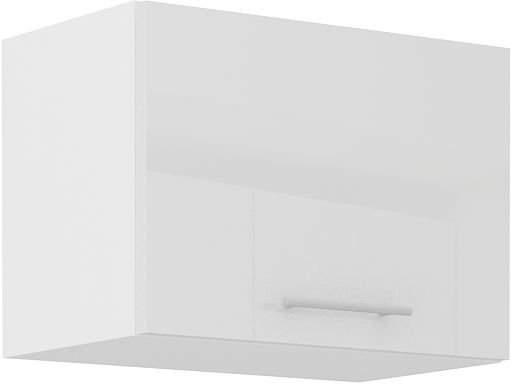 Viršutinė spintelė 50 cm su gaubtu Lara White 50 GU-36 1F