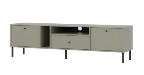 TV staliukas su spintelėmis ir stalčiumi, „Tokyo 2K1S“, eukalipto spalvos