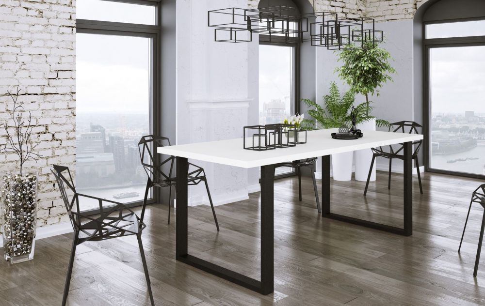 Imperatoriškas palėpės stalas, matinės baltos spalvos, 4 dydžiai