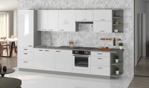 Virtuvės baldai virtuvėje 350 cm Bianka