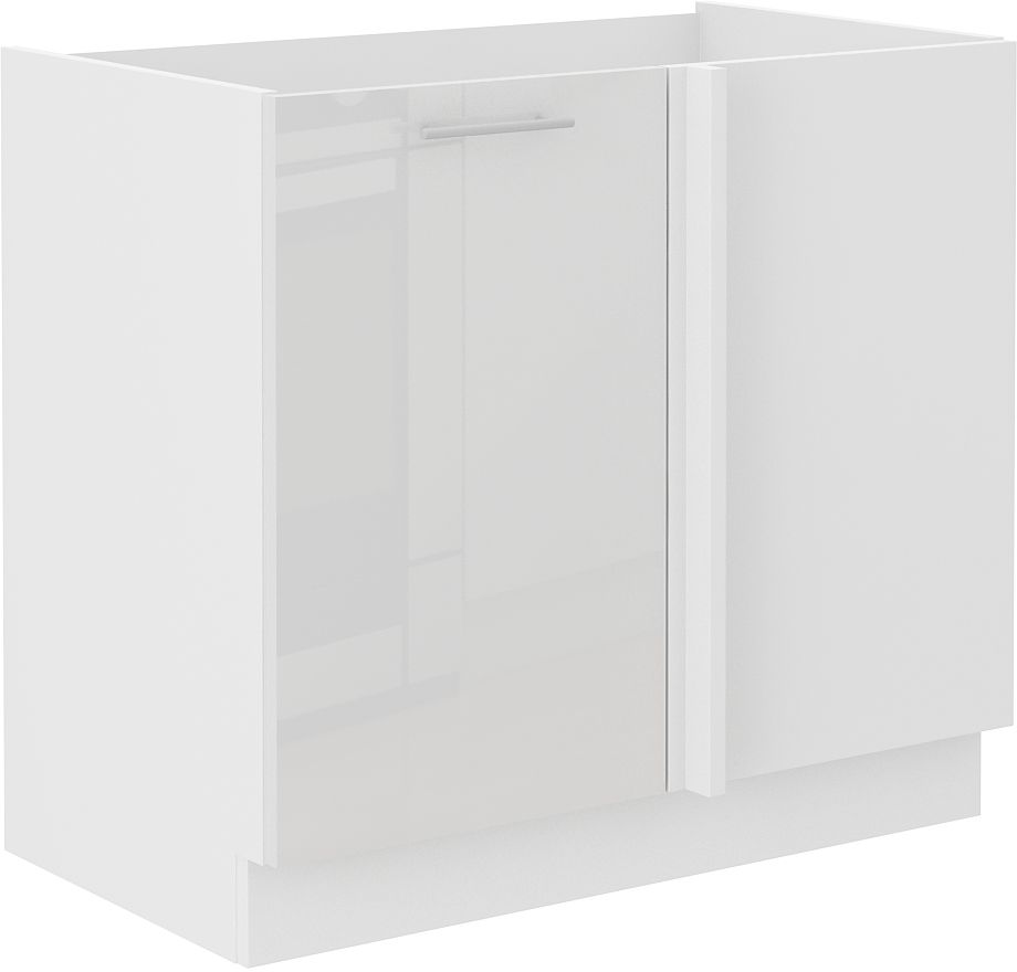 Apatinė kampinė spintelė 105/60 cm Lara White 105 ND1F BB