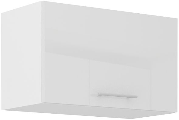 Viršutinė spintelė 60 cm su gaubtu Lara White 60 GU-36 1F