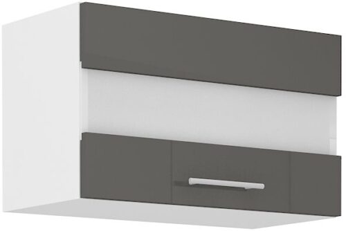 Viršutinė spintelė 60 cm žema vitrina Lara Grey 60 GUS-36 1F