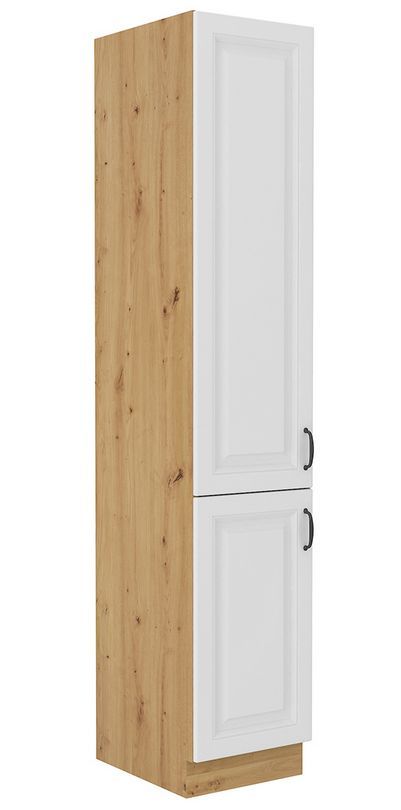 Stillo artisan/balta 40 cm sandėliuko spintelė su lentynomis DK-210 2F