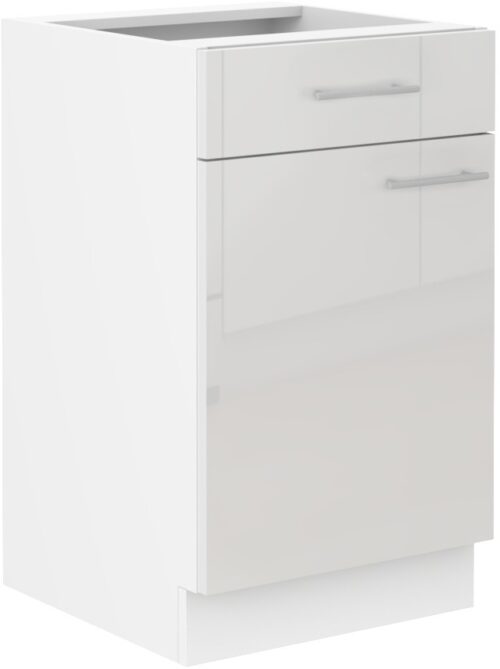 Apatinė spintelė 50 cm su stalčiumi Lara White 50 D 1F 1S BB