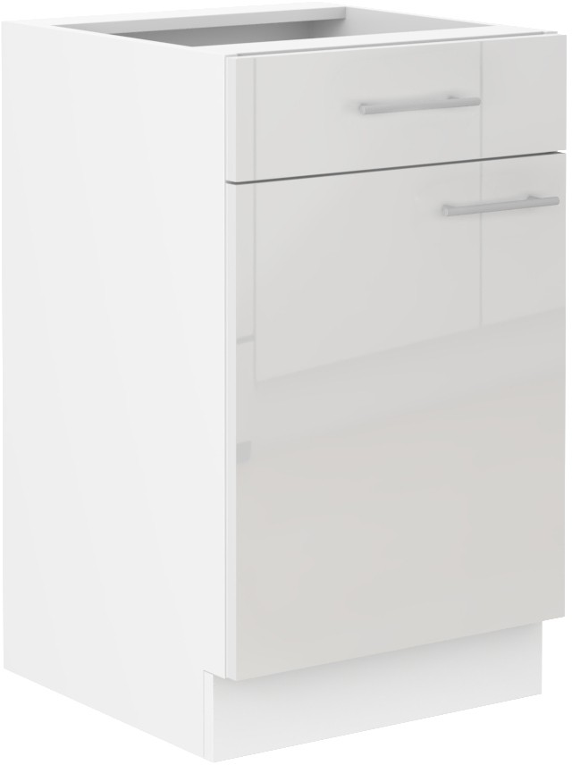 Apatinė spintelė 50 cm su stalčiumi Lara White 50 D 1F 1S BB