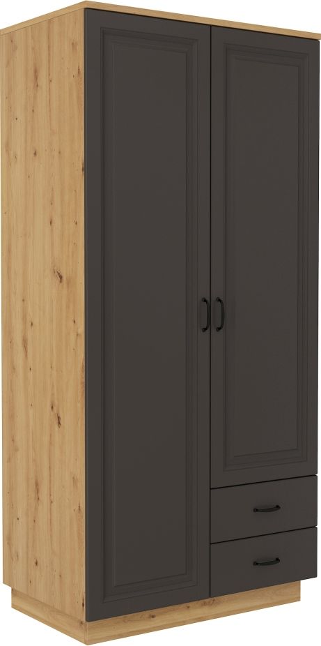 Stilinga dviejų durų spinta 2D2S Flawia pilka