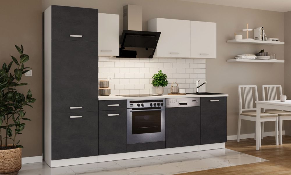 Virtuvės komplektas su stalviršiu, virtuvė 270 cm Toni matera