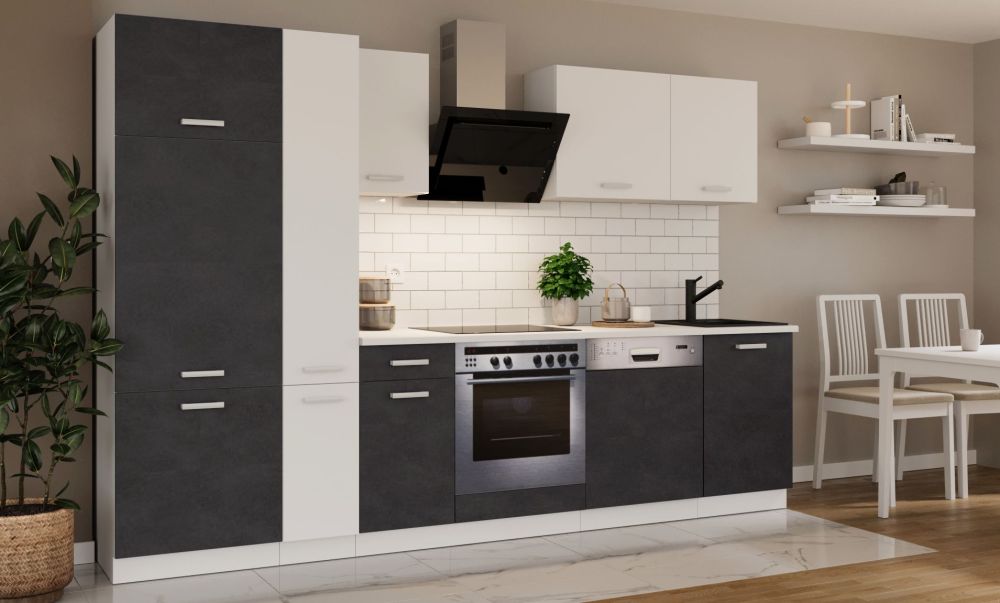 Virtuvės komplektas su stalviršiu, 300 cm virtuvė Toni matera