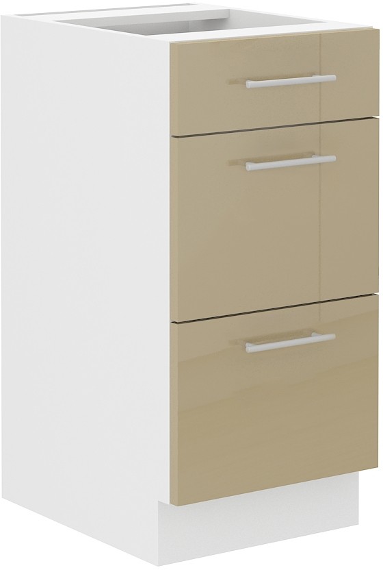 Apatinė spintelė 40 cm stalčiai Lara Cappucino 40 D 3S BB PREM BOX