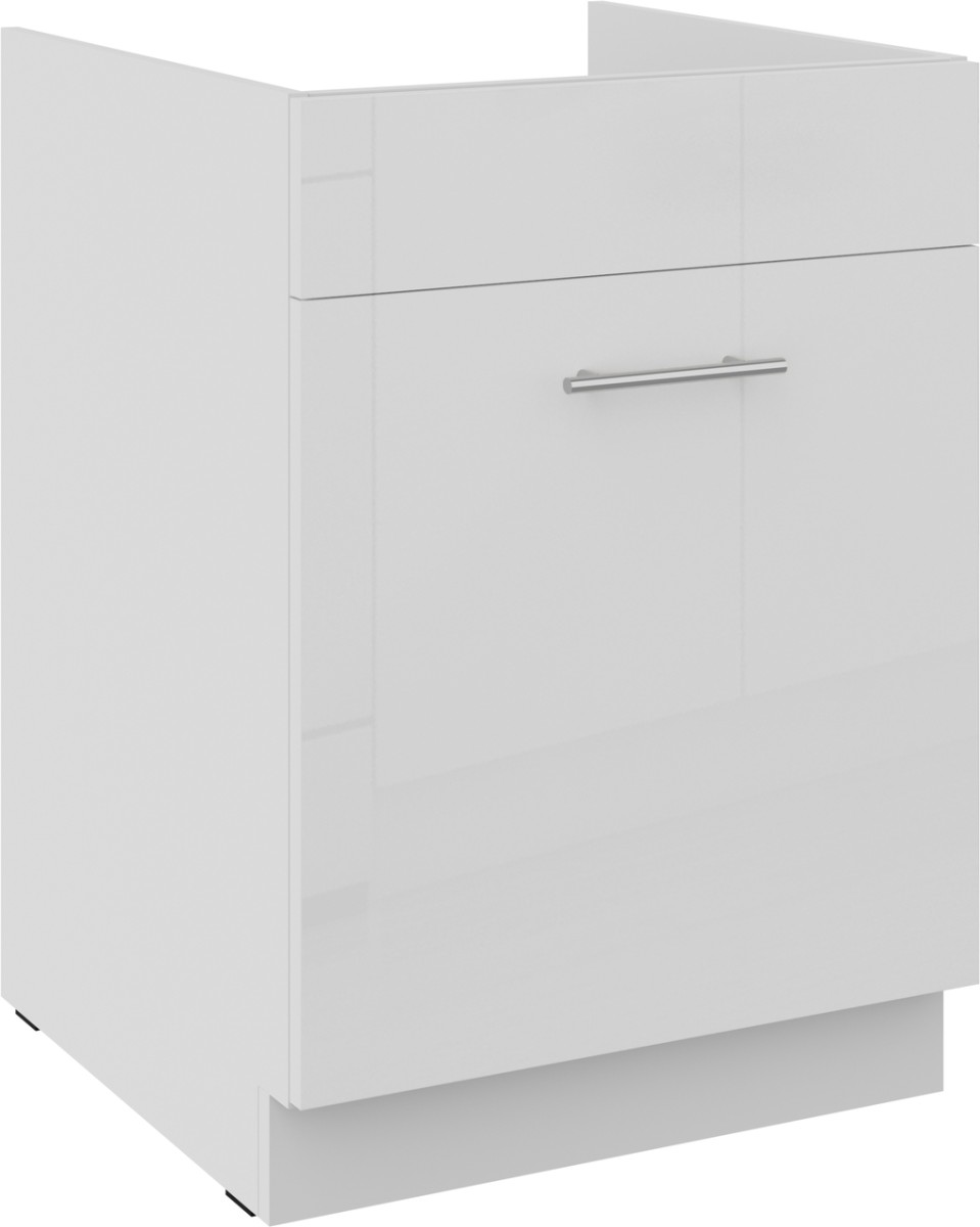 Apatinė spintelė 60 cm, kriauklė, stalčius, Lara White 60 ZL 1S BB PREMIUM BOX