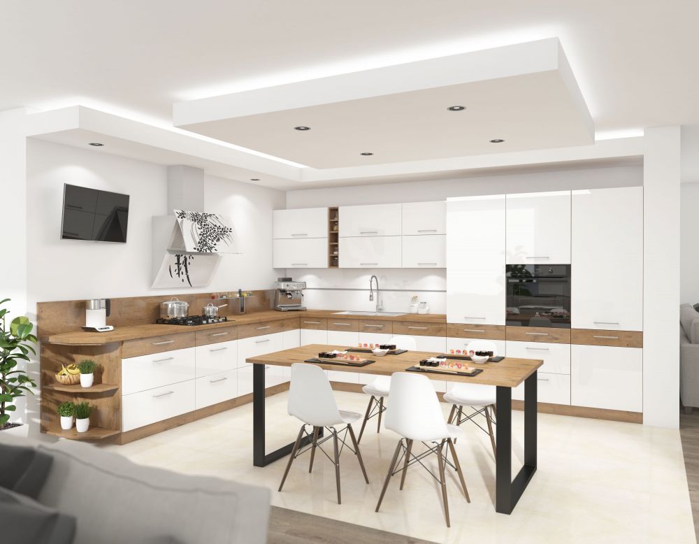 Imperatoriškas palėpės stalas, ąžuolas „Lancelot“, 4 dydžiai