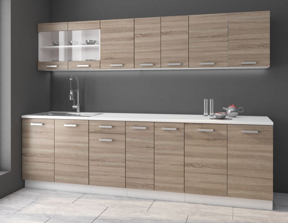 Dave virtuvė 260 cm su stalviršiais