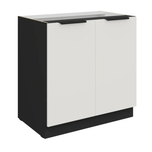 Apatinė spintelė 80 cm Aria 80D 2F BB cokolis