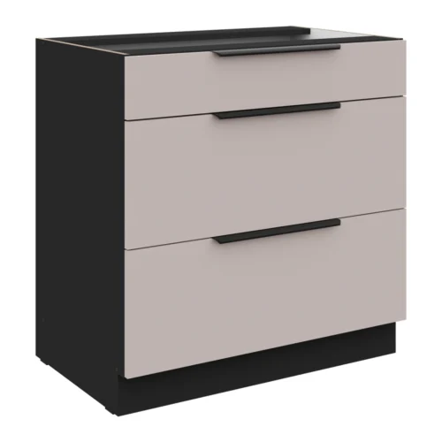 Apatinė spintelė 80 cm su stalčiais Arona 80 D 3S BB