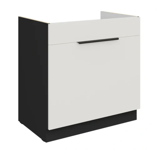 Apatinė spintelė 80 cm, kriauklė, stalčius, Aria 80 ZL 1S BB PREMIUM BOX, cokolis