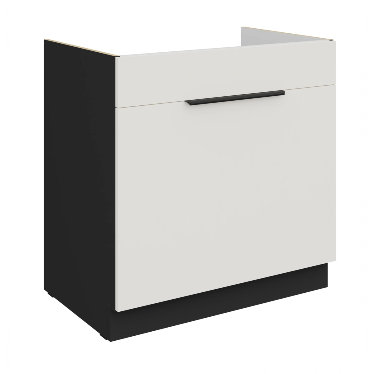 Apatinė spintelė 80 cm, kriauklė, stalčius, Aria 80 ZL 1S BB PREMIUM BOX, cokolis