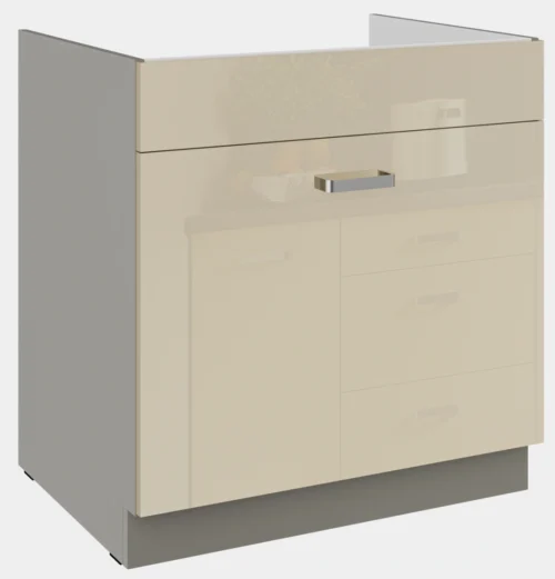 Apatinė spintelė 80 cm, kriauklė, stalčius Karmen 80 ZL 1S BB PREMIUM BOX