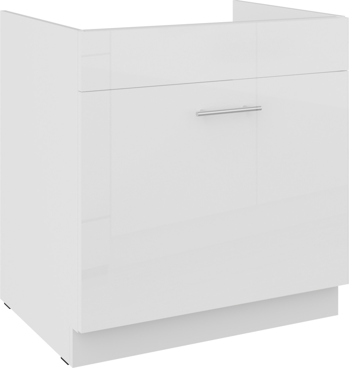 Apatinė spintelė 80 cm, kriauklė, stalčius, Lara White 80 ZL 1S BB PREMIUM BOX